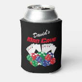 Poker Night in de Man Cave Blikjeskoeler (Blikje Achterkant)