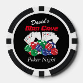 Poker Night in de Man Cave Chips (Voorkant)