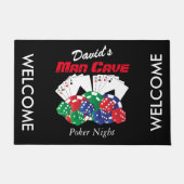 Poker Night in de Man Cave Deurmat (Voorkant)