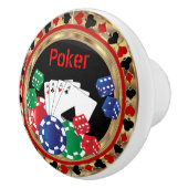 Poker Night in het casino Keramische Knop (Rechts)