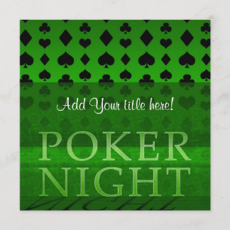 Poker Night Invitation Kaart