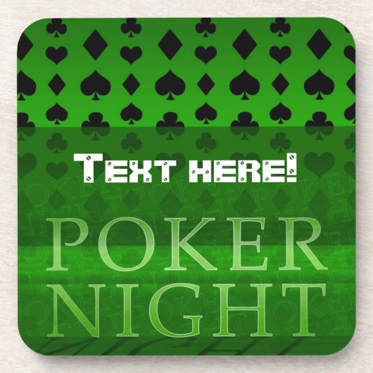 Poker Night Onderzetters (Voorkant)