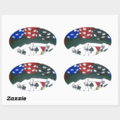 Poker Night Ovale Sticker (Vel)