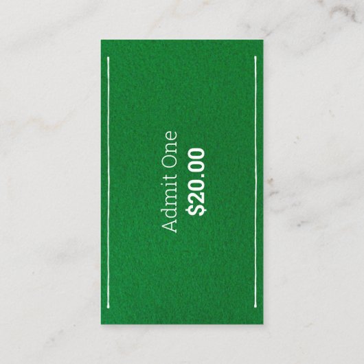 Poker Night-speelkaarten Stapelaar Ticket (Achterkant)