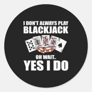 Poker Oh, wacht ja, dat doe ik wel Ronde Sticker