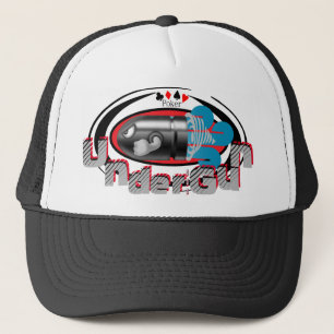 Poker onder het Pistool Trucker Hat Pet