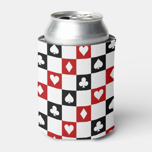 Poker party suit koelbox blikjeskoeler (Blikje Voorkant)