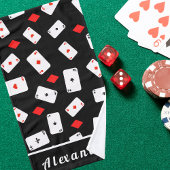 Poker Personnalisé Jouer Cartes Serviette à main