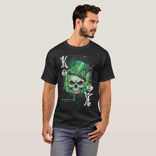Poker Player Apparel Patricks Day Skull Tanktop (Voorkant volledig)