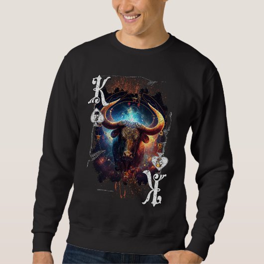 Poker Player Apparel Zodiac Sign Edition Taurus Trui (Voorkant)