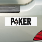 POKER Player-Bumpersticker Bumpersticker (Op auto)