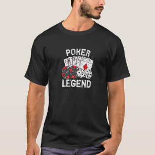 Poker Player Gamble Casino Kaart Bet Texas Hold Em T-shirt