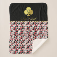 Poker Player Gambler Casino Card Suits Custom Name