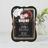 Poker Playing Card 7 7, invitation de la partie ca (Debout devant)