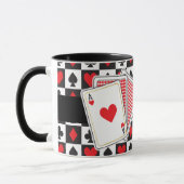 Poker Playing Card Coffee Mug (Gauche)