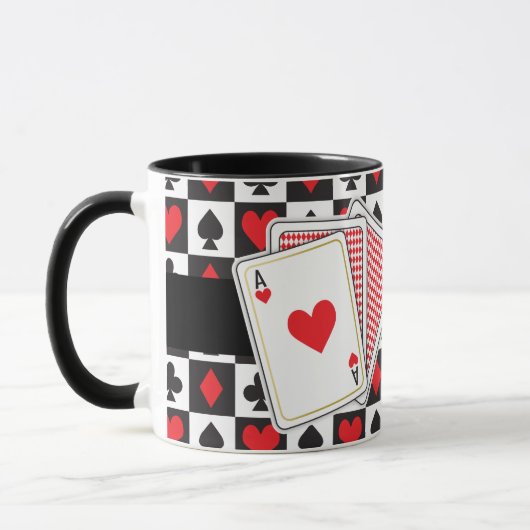 Poker Playing Card Coffee Mug (Gauche)