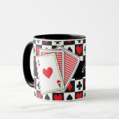 Poker Playing Card Coffee Mug (Devant gauche)