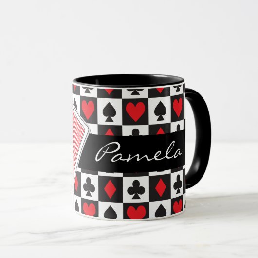 Poker Playing Card Coffee Mug (Devant droit)