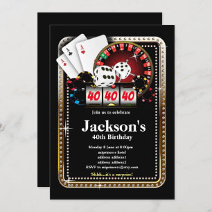 Poker Playing Card, invitation de la fête de casin