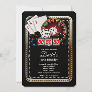 Poker Playing Card, invitation de la fête de casin