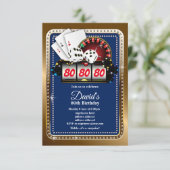 Poker Playing Card, invitation de la fête de casin (Debout devant)