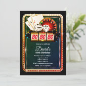 Poker Playing Card, invitation de la fête de casin (Debout devant)