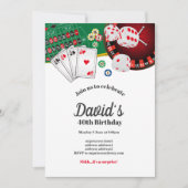 Poker Playing Card, invitation de la fête de casin (Devant)