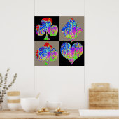 Poker: Poker stelt graffiti-overs in Poster (Keuken)