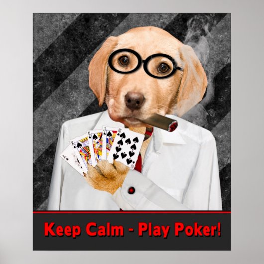 POKER-POSTER - HOOGSTE KALM - SPEELPOKER POSTER (Voorkant)