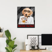 POKER POSTER - MAINTENIR LE CALME - JOUER POKER (Bureau à domicile)