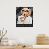 POKER POSTER - MAINTENIR LE CALME - JOUER POKER (Cuisine)