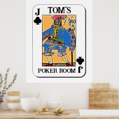 Poker Poster - Personnalisable - Jack of Clubs (Cuisine)