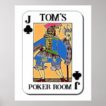 Poker Poster - Personnalisable - Jack of Clubs