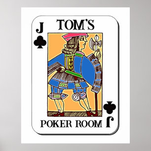 Poker Poster - Personnalisable - Jack of Clubs