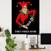 Poker Poster - Personnalisable - Poker Joker (Bureau à domicile)
