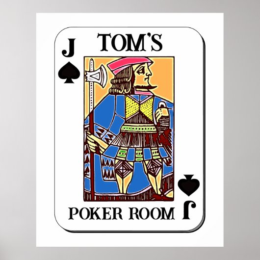 Poker Poster - - Schoppenboer (Voorkant)