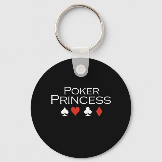 Poker Princess T-shirt wit Sleutelhanger (Voorkant)