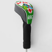 Poker Red Aces driver Hoesje -  Golfheadcover (Schuin)