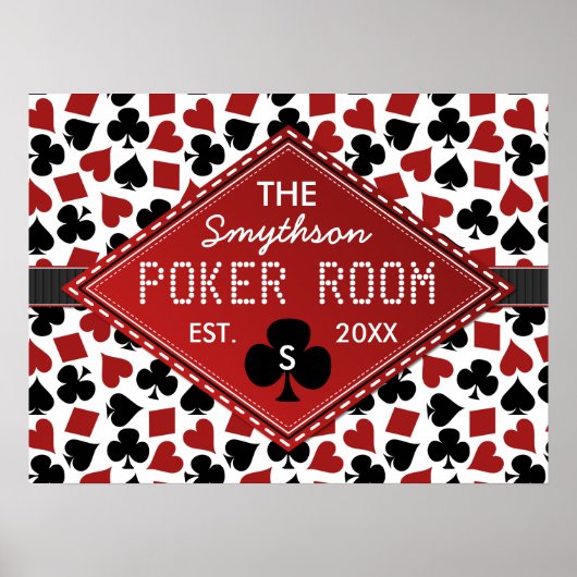 Poker Room Casino Poster (Voorkant)