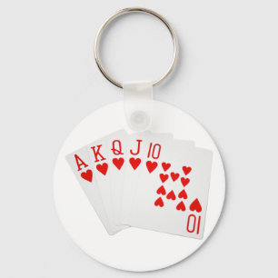 Poker Royal Flush Sleutelhanger