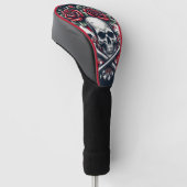 Poker Schedel Golfheadcover (Schuin)