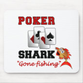 Poker Shark mousepad Muismat (Voorkant)