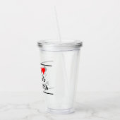 Poker speelkaartsymbolen aangepaste tumbler glas (Links)