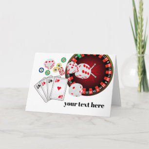 Poker Spelen Kaart, casino, dank u Card Bedankkaart