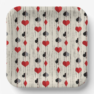 Poker spelen Kaart Symbolen Papieren Bordje