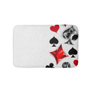 Poker Speler Gambler Spelen Kaart Suits Las Vegas Badmat