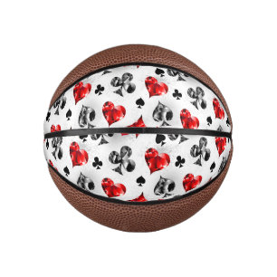 Poker Speler Gambler Spelen Kaart Suits Las Vegas Basketbal
