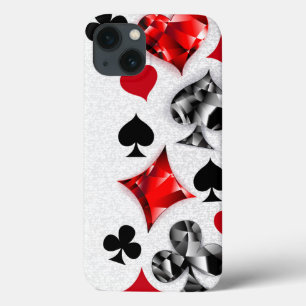 Poker Speler Gambler Spelen Kaart Suits Las Vegas iPhone 13 Hoesje