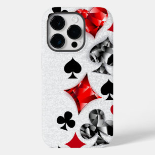 Poker Speler Gambler Spelen Kaart Suits Las Vegas Case-Mate iPhone 14 Pro Hoesje