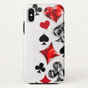 Poker Speler Gambler Spelen Kaart Suits Las Vegas iPhone X Hoesje